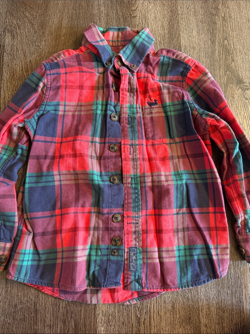 Southern marsh shirt youth small plaid holiday